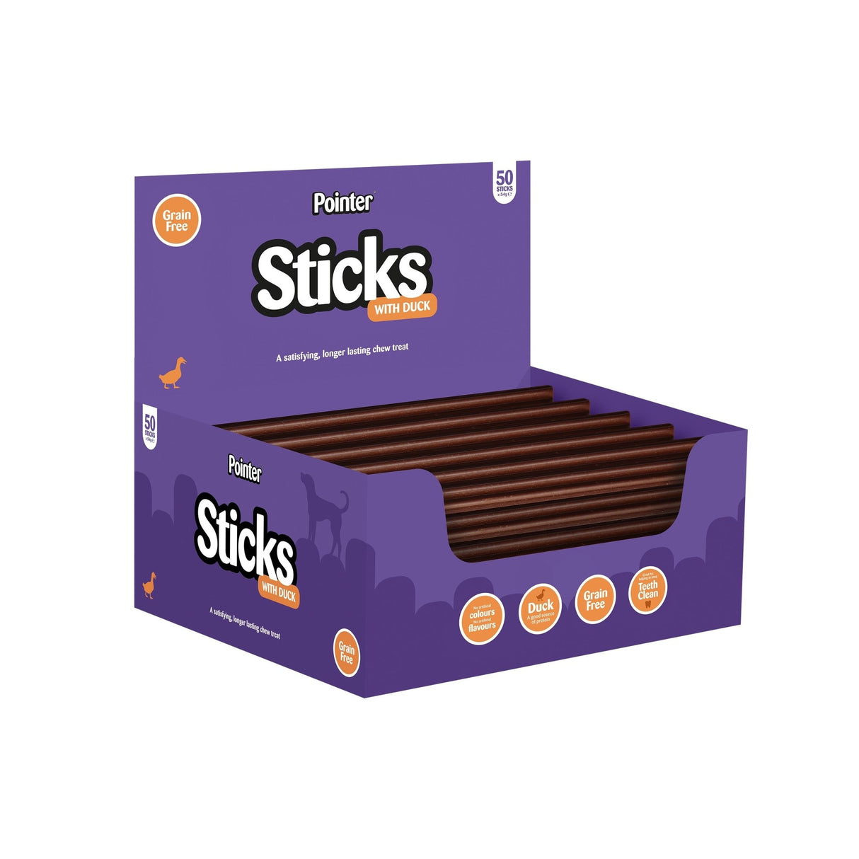 Pointer Sticks with Duck Grain Free Dog Chews, Pointer,