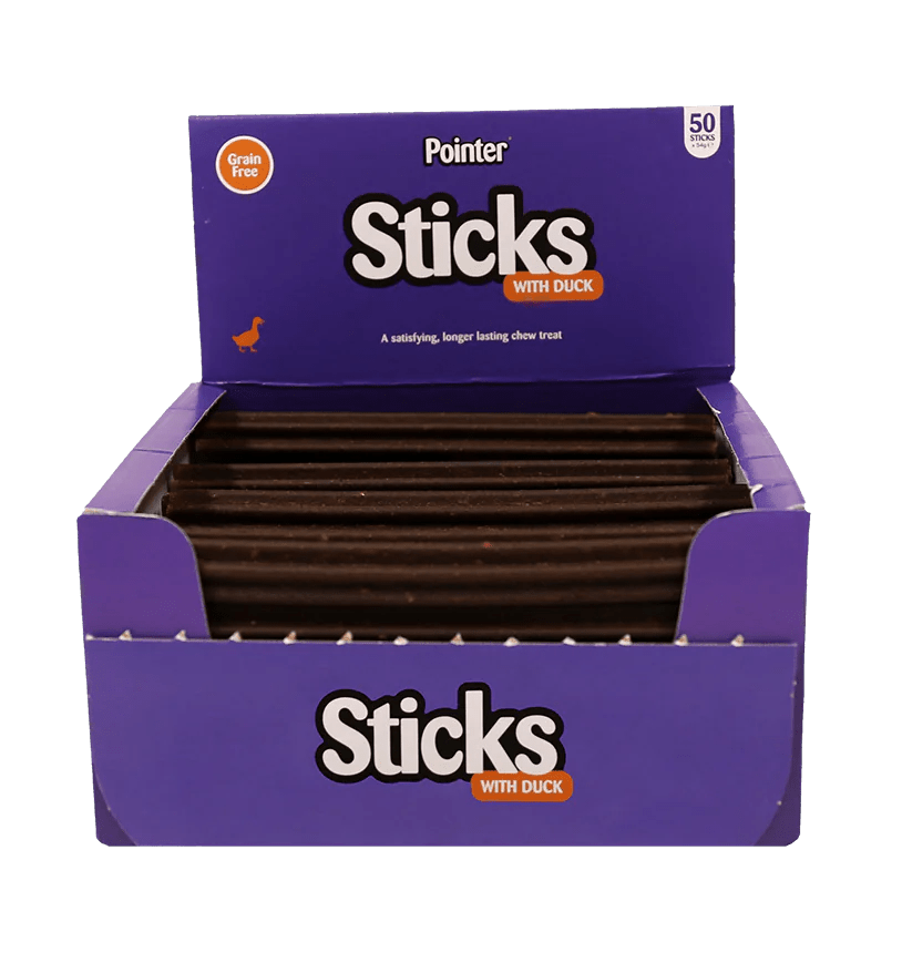 Pointer Sticks with Duck Grain Free Dog Chews, Pointer,