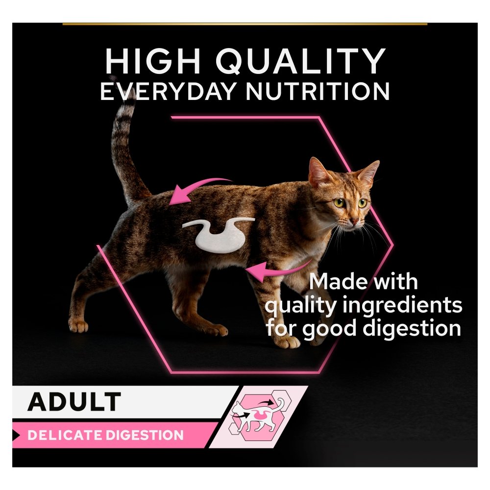 Pro Plan Adult Delicate Digestion Ocean Fish & Turkey Wet Cat Food, Pro Plan, 40 x 85g