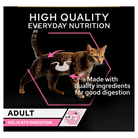 Pro Plan Adult Delicate Digestion Ocean Fish & Turkey Wet Cat Food, Pro Plan, 40 x 85g