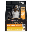 Pro Plan All Sizes Adult Light/Sterilised Chicken Dry Dog Food, Pro Plan, 3 kg