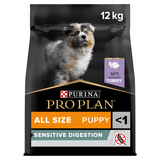 Pro Plan All Sizes Puppy Grain Free Sensitive Digestion Turkey Dry Dog Food 12 kg, Pro Plan,