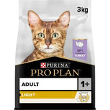 Pro Plan Light Turkey Adult Dry Cat Food - 3 kg, Pro Plan,