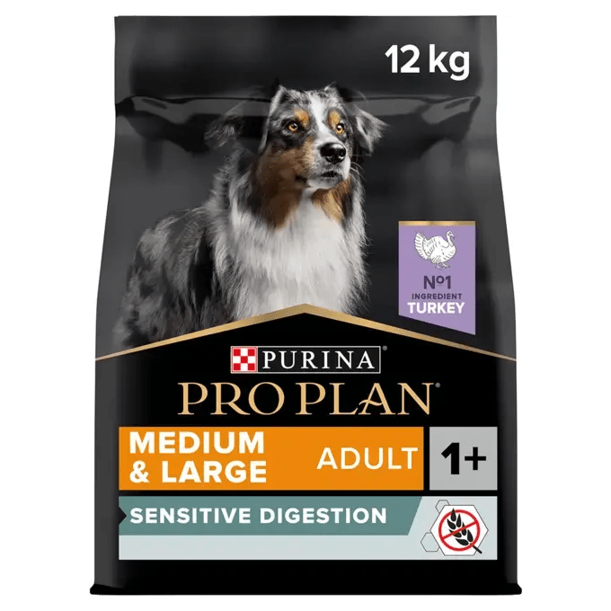 Pro Plan Medium and Large Grain Free Sensitive Digestion Turkey Dry Dog Food - 12 kg, Pro Plan,