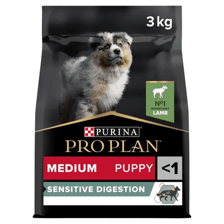 Pro Plan Medium Puppy Sensitive Digestion Lamb Dry Dog Food 3kg, Pro Plan,