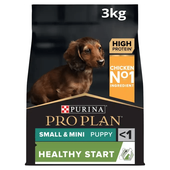 Pro Plan Small and Mini Puppy Healthy Start Chicken Dry Dog Food, Pro Plan, 3 kg