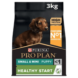 Pro Plan Small and Mini Puppy Healthy Start Chicken Dry Dog Food, Pro Plan, 3 kg