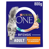 Purina One Chicken Dry Adult Cat Food, Purina One, 4 x 800g