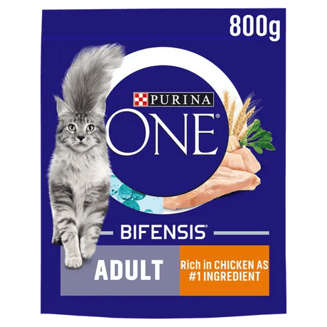 Purina One Chicken Dry Adult Cat Food, Purina One, 4 x 800g