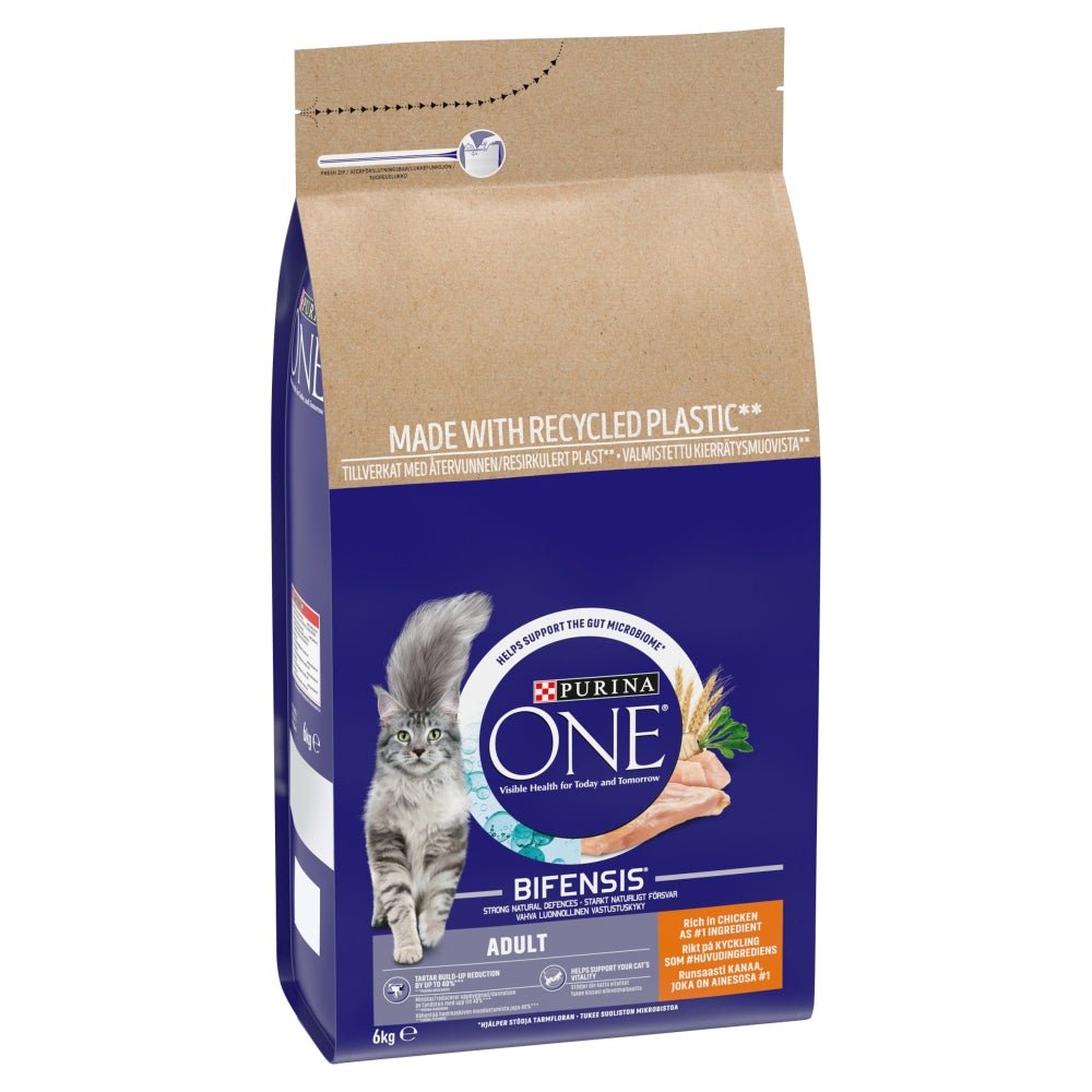 Purina One Chicken Dry Adult Cat Food, Purina One, 6 kg