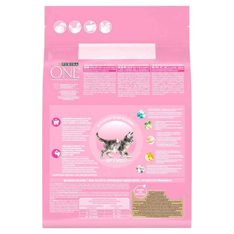 PURINA ONE Kitten Chicken Dry Cat Food, Purina One, 4 x 750g