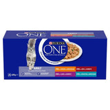 PURINA ONE Mini Fillets Mixed Selection in Gravy Adult Wet Cat Food - 40 x 85g, Purina One,
