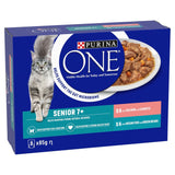 Purina One Senior 7+ Salmon & Ocean Fish Wet Cat Food - 5 Pack of (8x85g), Purina One,