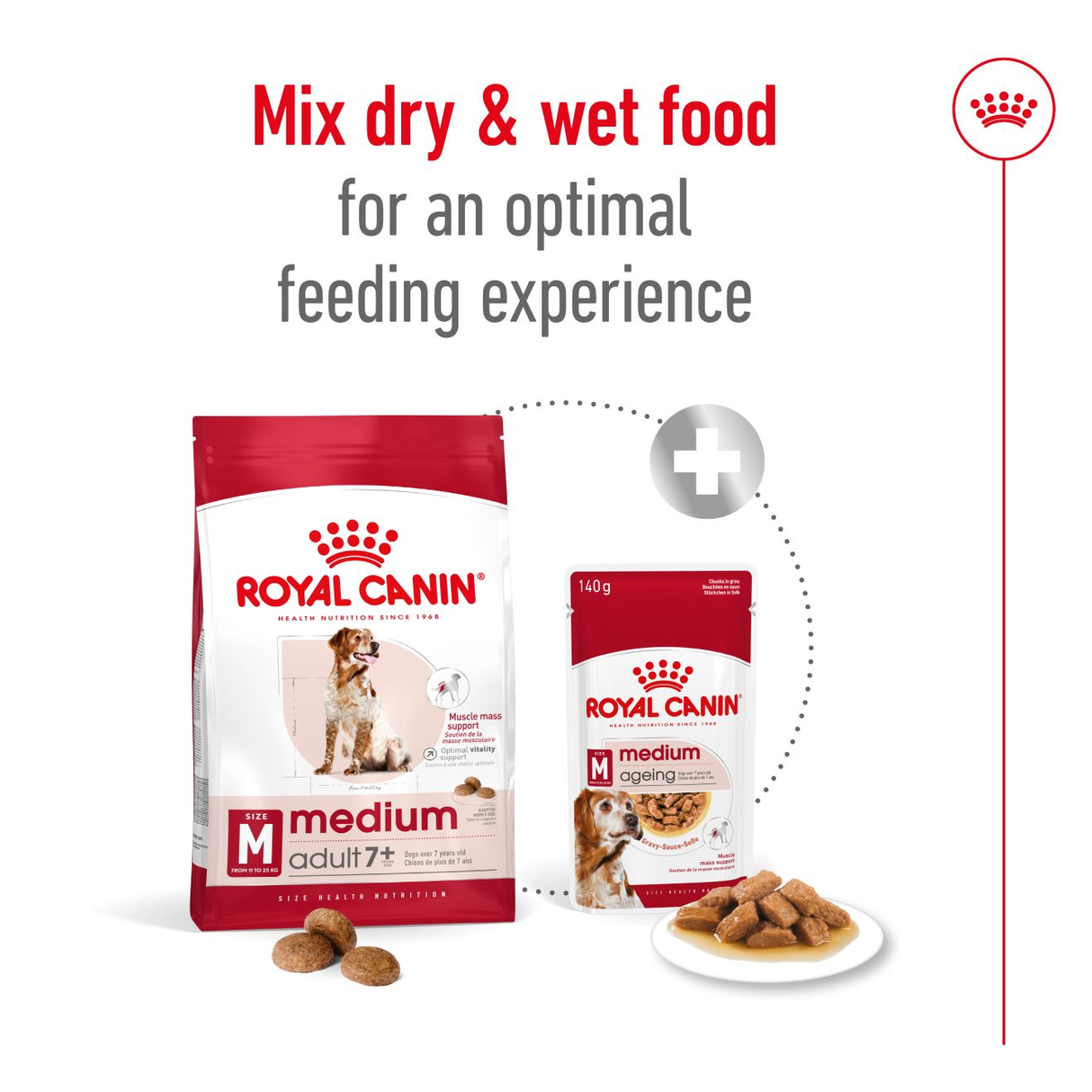 Royal Canin Medium Size Adult 7+ Years Dry Dog Food