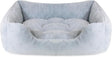 Rosewood 40 Winks Fur Square Bed - Blue, Rosewood, Large