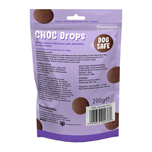 Rosewood Choc Drops Dog Treats, Rosewood, 6 kg Bulk