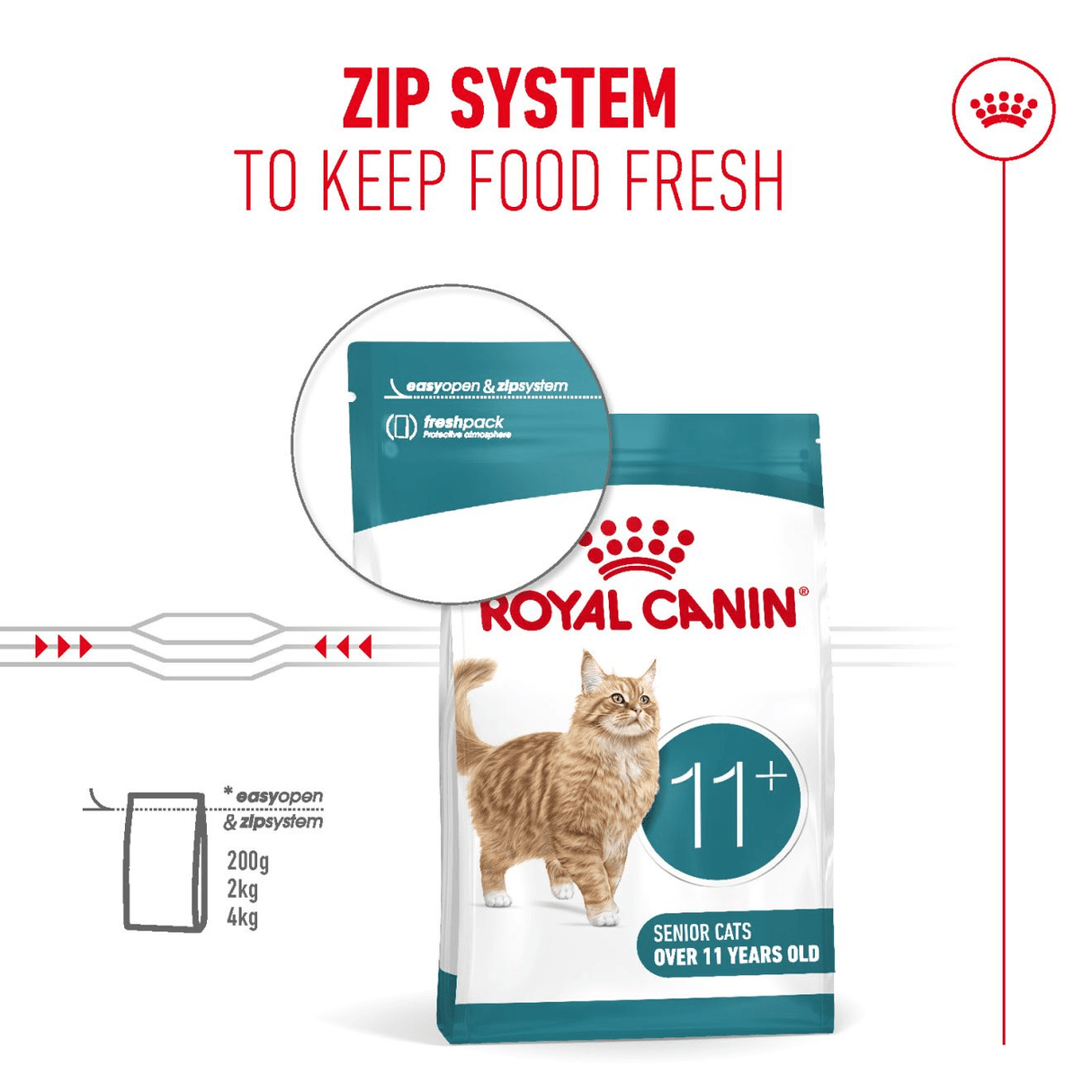 Royal Canin Ageing 11+ Dry Senior Cat Food, Royal Canin, 400 g