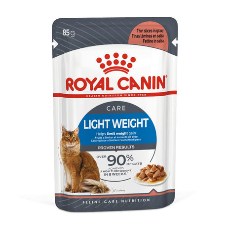 Royal Canin Light Weight Care Gravy Thin Slices In Gravy Wet Cat Food 12 x 85g, Royal Canin,