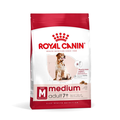 Royal Canin Medium Size Adult 7+ Years Dry Dog Food, Royal Canin, 4 kg