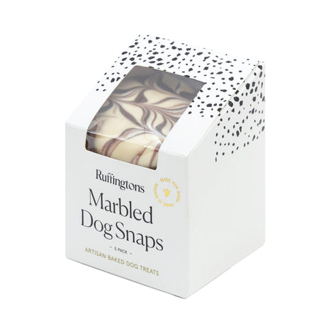 Ruffingtons Marbled Dog Snaps Dog Treats - 5 Pack x 4, Ruffingtons,