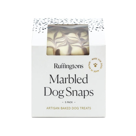 Ruffingtons Marbled Dog Snaps Dog Treats - 5 Pack x 4, Ruffingtons,