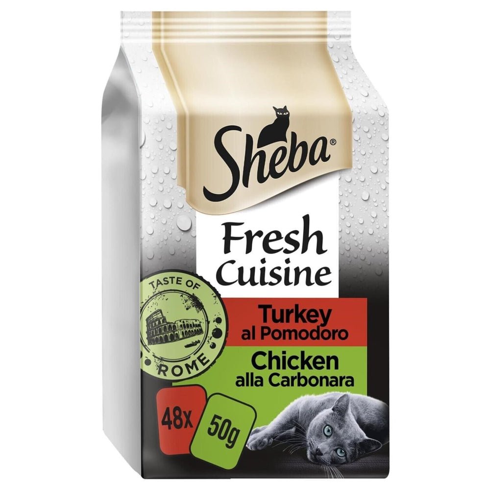 Sheba Fresh Cuisine Taste of Rome Pouches Mixed in Gravy - 48 x 50g, Sheba,