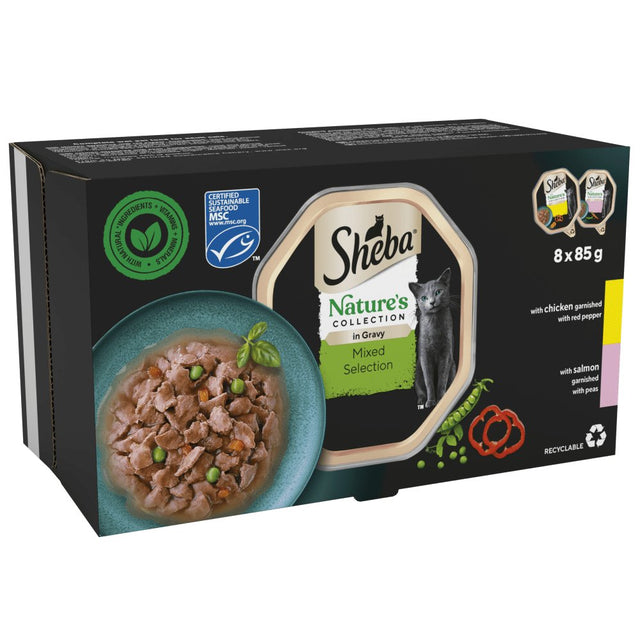 Sheba Nature's Collection Mixed Selection in Gravy Trays - 4x (8x85g), Sheba,