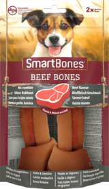 SmartBones Beef Bones Medium Dog Treats - 2 Pieces x 7, SmartBones,