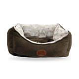 Snug & Cosy Novara Brown Rectangle Dog Bed, Snug & Cosy, S 53.5 cm
