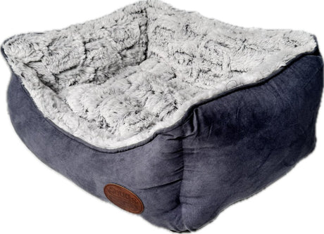 Snug & Cosy Novara Charcoal Rectangle Dog Bed, Snug & Cosy, XXL 106 cm