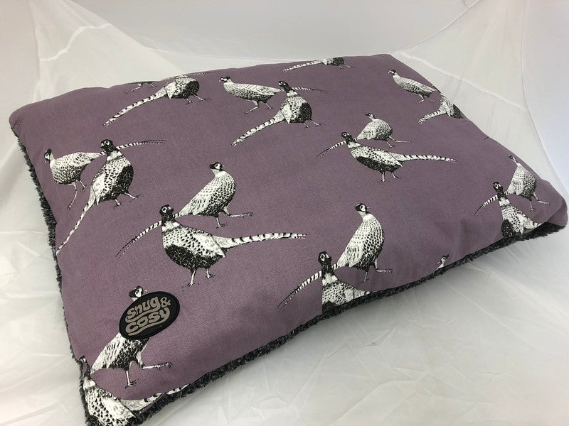 Snug & Cosy Pheasant Heather Print Dog Mattress, Snug & Cosy, 120 x 70 cm