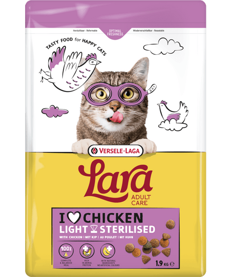 Versele - Laga Lara Adult Care Sterilised Light Dry Cat Food, Versele Laga, 7.6 kg