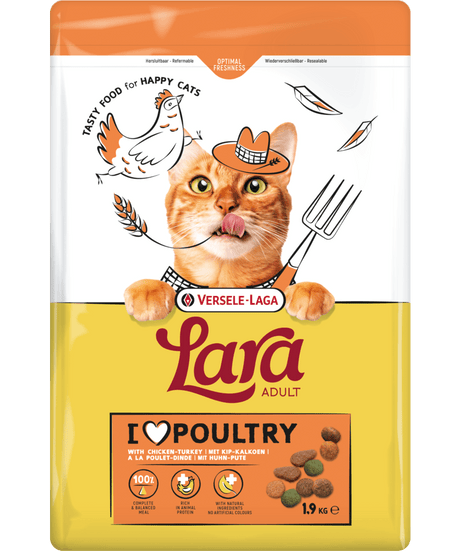 Versele - Laga Lara Adult Turkey & Chicken Dry Cat Food, Versele Laga, 7.6 kg