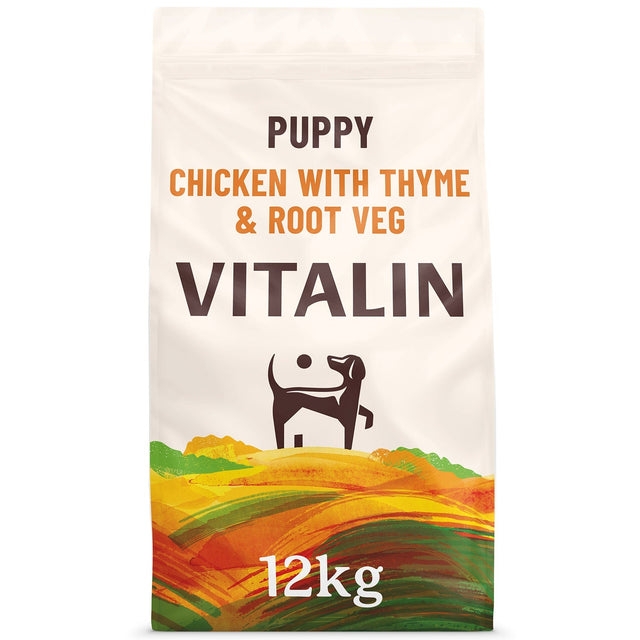 Vitalin Puppy Chicken with Thyme & Root Veg Dry Puppy Food, Vitalin, 12 kg