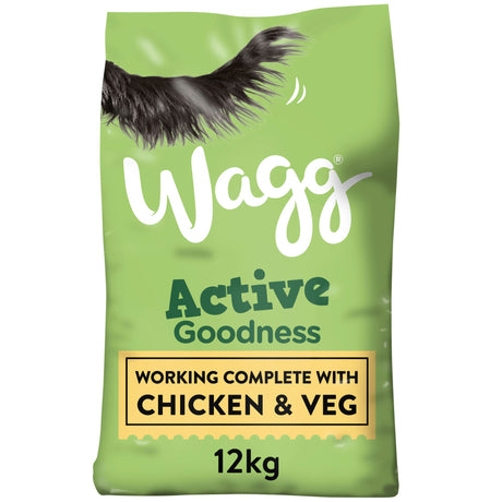 Wagg Active Goodness Chicken & Veg Dry Dog Food - 12 kg, Wagg,