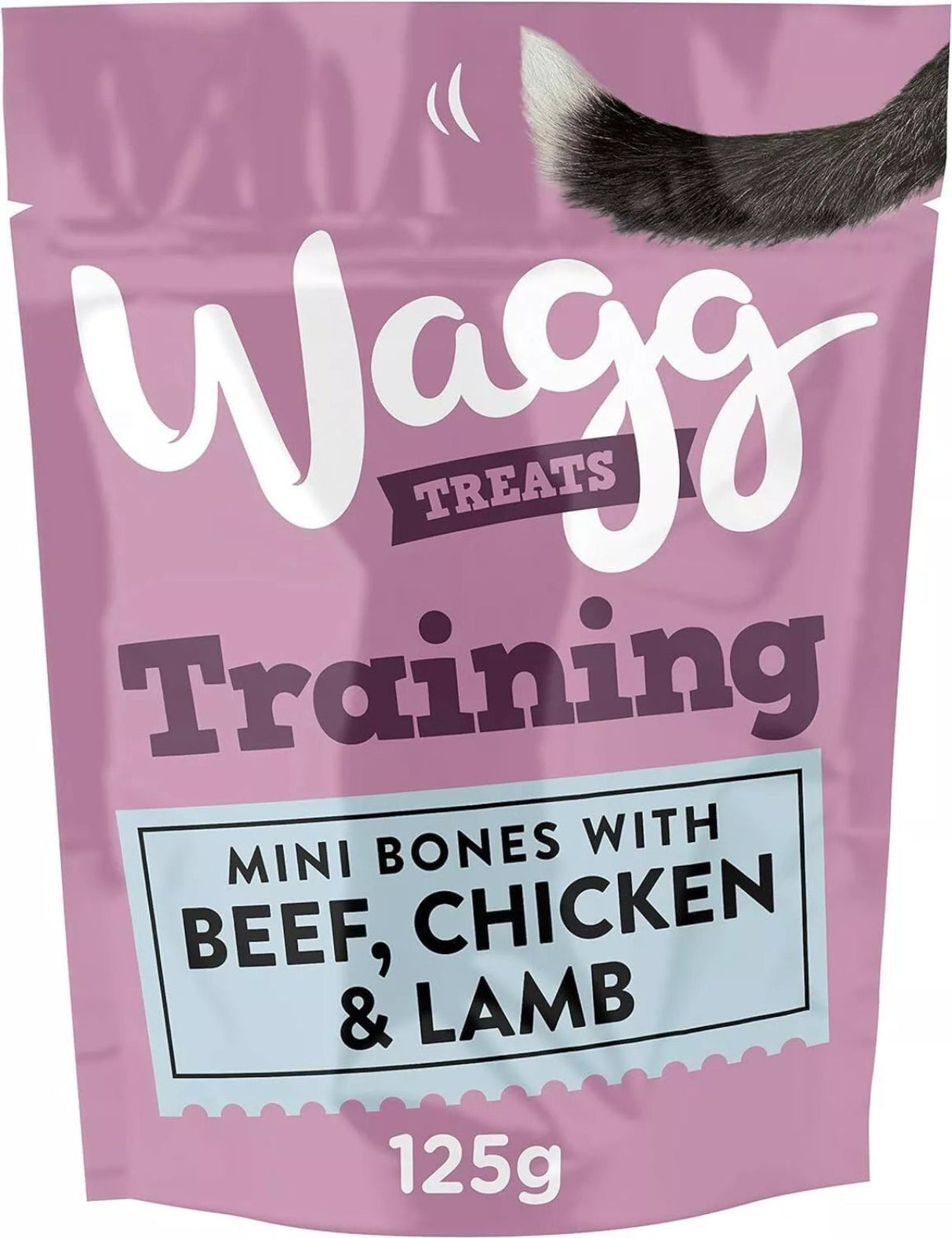 Wagg Mini Bones with Chicken & Beef Dog Training Treats - 7 x 125g, Wagg,