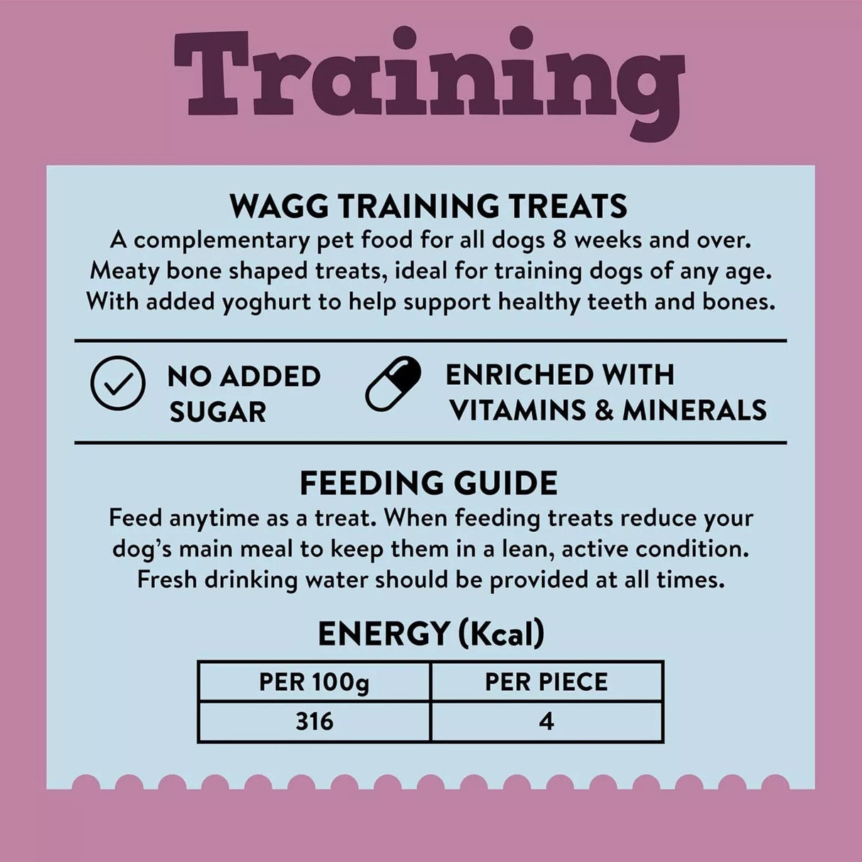 Wagg Mini Bones with Chicken & Beef Dog Training Treats - 7 x 125g, Wagg,