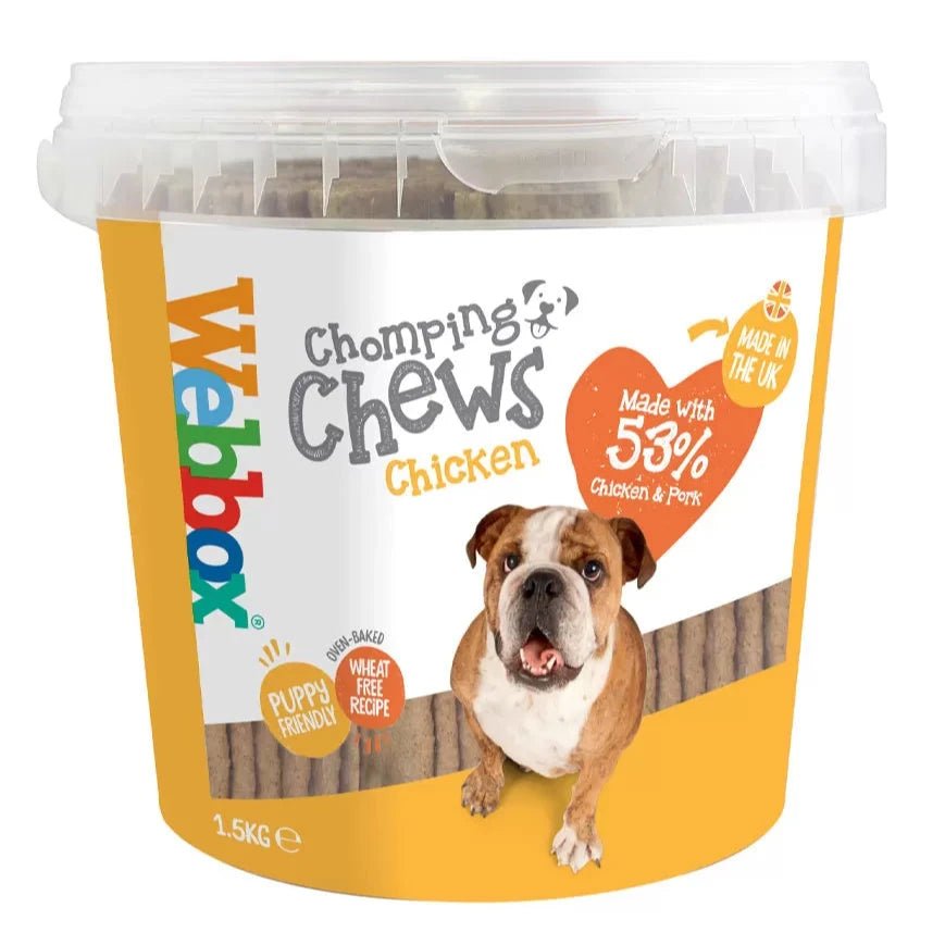 Webbox Chomping Chews Chicken Dog Treats, Webbox, 1.5 kg