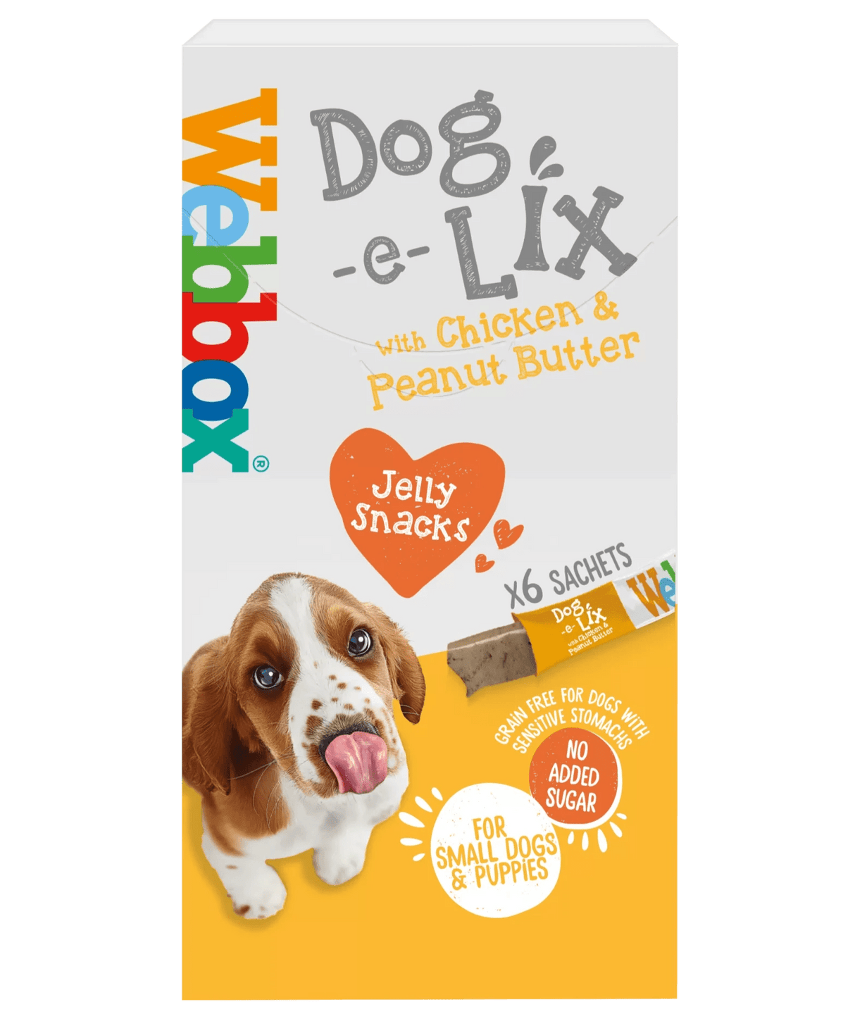 Webbox Dog - e - Lix with Chicken & Peanut Butter Jelly Dog Treat - 11 x 90g Boxes, Webbox,