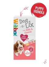 Webbox Dog - e - Lix with Ham & Cheese Creamy Dog Treats - 11 x 90g Boxes, Webbox,