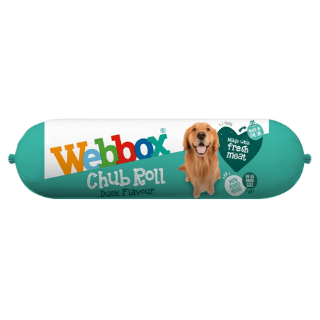 Webbox Duck Chub Roll Wet Dog Food - 15 x 720g, Webbox,