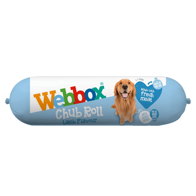 Webbox Lamb Chub Roll Wet Dog Food - 15 x 720g, Webbox,