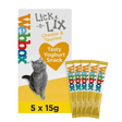 Webbox Lick - e - Lix Cheese & Taurine Cat Treats - 17 Packs of (5x15g), Webbox,