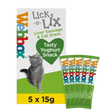 Webbox Lick - e - Lix Liver Sausage & Cat Grass Cat Treats - 17 Packs of (5x15g), Webbox,