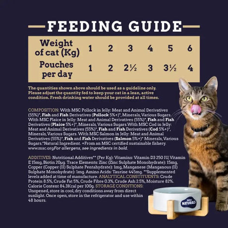 Webbox Naturals Adult Cat Meat Selection in Gravy Pouches - 56 x 100g, Webbox,