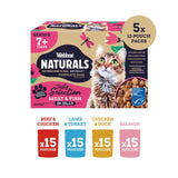 Webbox Naturals Senior Cat 7+ Meat & Fish Selection in Jelly 5x (12x100g), Webbox,