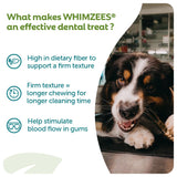 Whimzees Small Alligator Daily Dental Treat For Dogs - 24 pack x 6, Whimzees,
