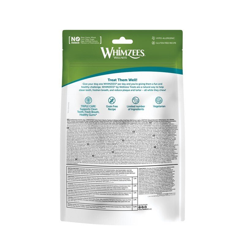 Whimzees Small Alligator Daily Dental Treat For Dogs - 24 pack x 6, Whimzees,