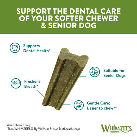 Whimzees Soft Daily Dental Treats for Dogs, Whimzees, M x 6 Bags