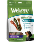 Whimzees Toothbrush XS - 6 x 48 Treat Bag, Whimzees,